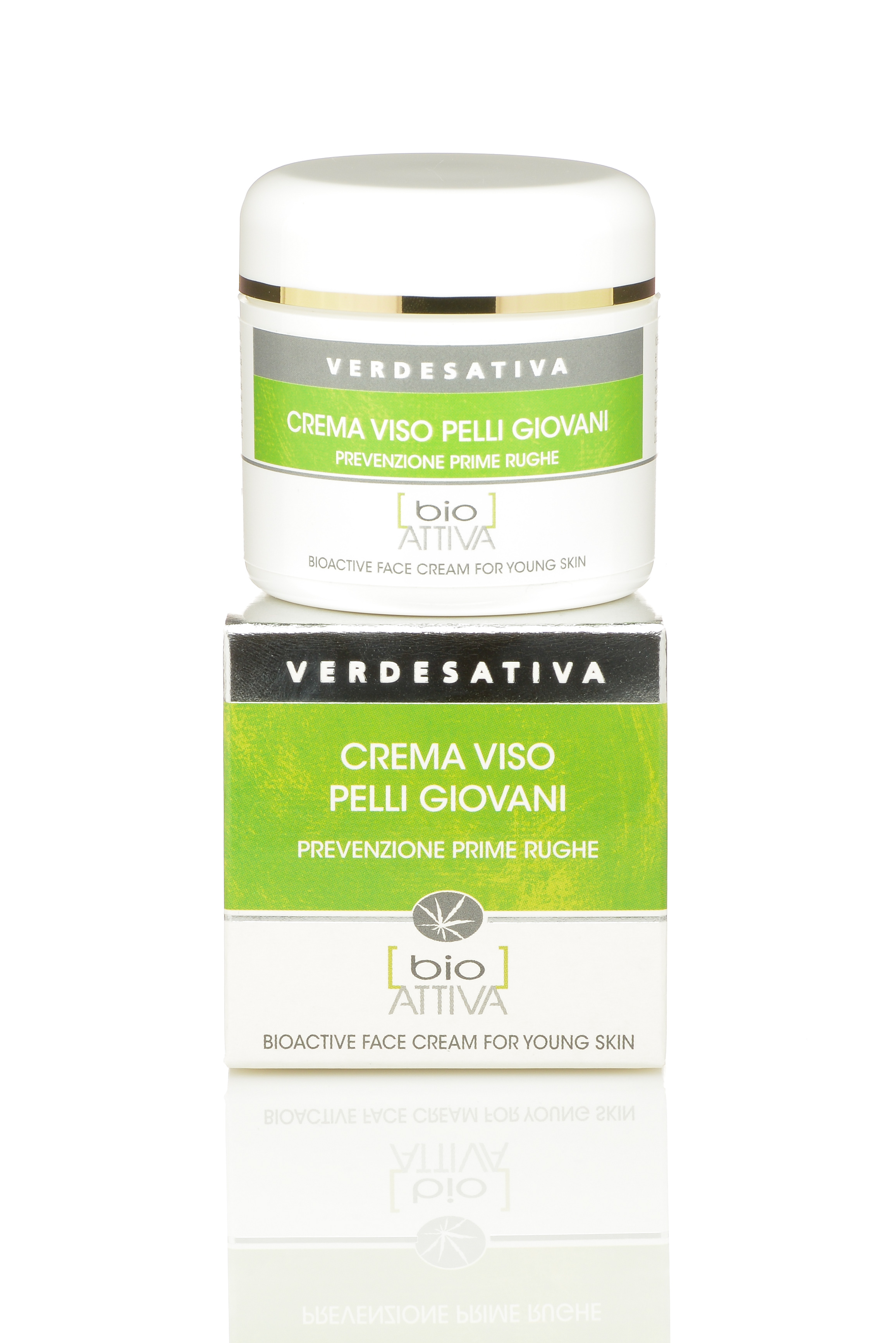 Crema viso Bio Attiva Pelli giovani -100% naturale 50g