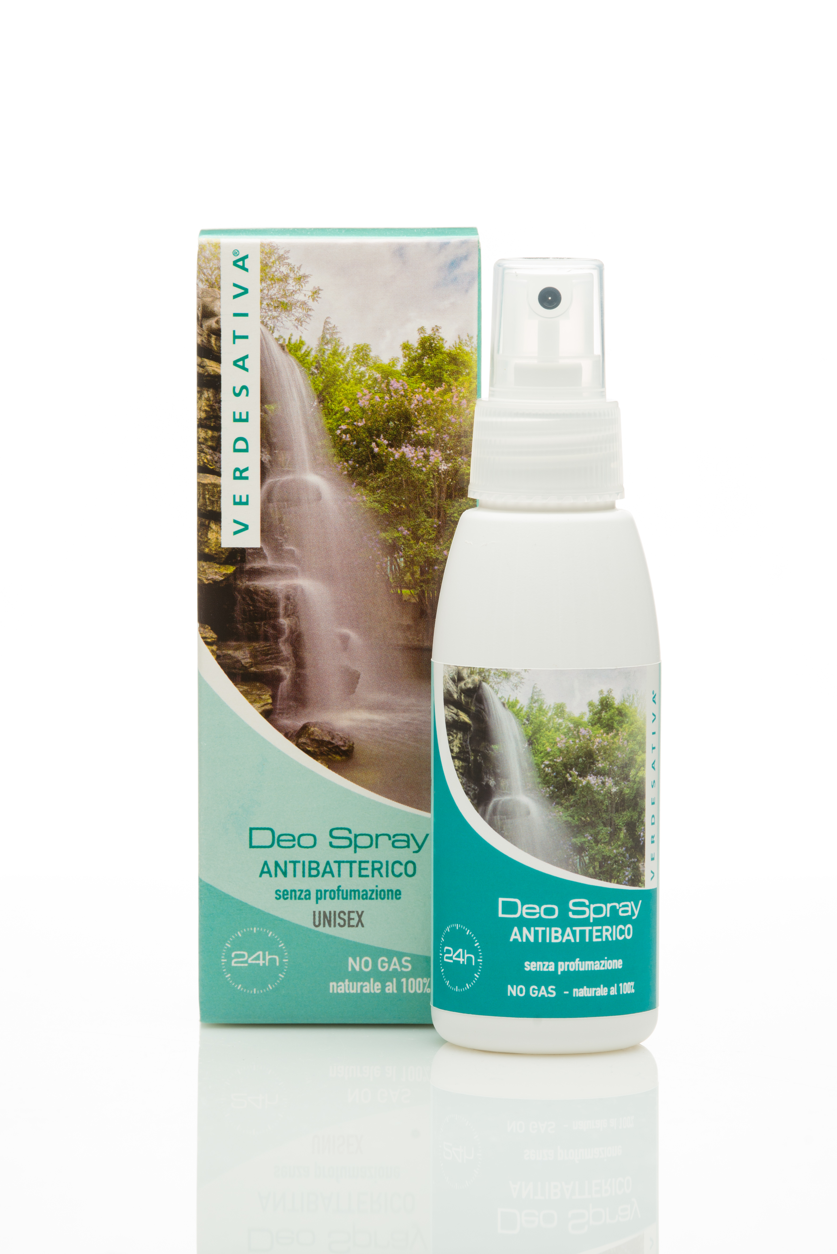 Deodorante Spray (no gas) inodore unisex 100% naturale, senza profumazione - 100ml