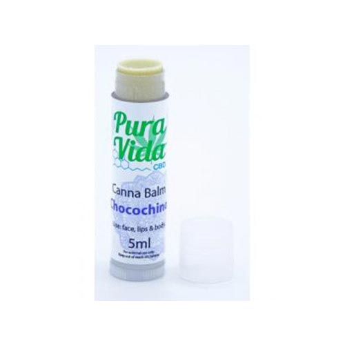 Balsamo Pura Vida CBD Stick Chocochino 5 ml  50 mgper il viso, labbra, capelli e corpo